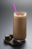 Refreshing Chocolate Shake With Chocolate Birutes Royalty Free Stock Photos