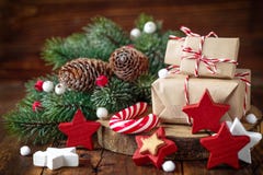 Regali di natale fotografie stock Regali di natale fotografie stock