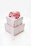 Regalo de empaquetado de los dulces de bodas o de la Navidad fotos de archivo Regalo de empaquetado de los dulces de bodas o de la Navidad fotos de archivo