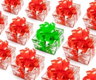 Regalos de la Navidad con un special aislado fotografía de archivo Regalos de la Navidad con un special aislado fotografía de archivo