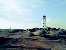 Regarder à la mer atlantique rugueuse des rivages rocheux de P image stock Regarder à la mer atlantique rugueuse des rivages rocheux de P image stock