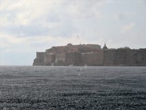 Regen in Dubrovnik-Kroatien stockbilder Regen in Dubrovnik-Kroatien stockbilder