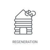 Regeneration icon. Trendy Regeneration logo concept on white bac royalty free illustration Regeneration icon. Trendy Regeneration logo concept on white bac royalty free illustration