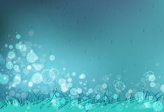 Regnsäsong, falla av vatten med den oskarpa Bokeh för gräsfält stjärnan stock illustrationer Regnsäsong, falla av vatten med den oskarpa Bokeh för gräsfält stjärnan stock illustrationer