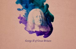 Rei George II de Grâ Bretanha ilustração do vetor Rei George II de Grâ Bretanha ilustração do vetor