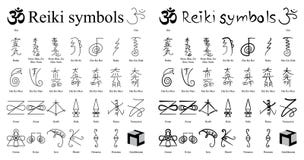 Reiki calligraphy set