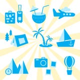 Reis, recreatie en vakantie vectorreeks vector illustratie Reis, recreatie en vakantie vectorreeks vector illustratie