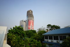 Bangkok Reisefoto Weltreise - Sathorn Unique Tower royalty free stock image Bangkok Reisefoto Weltreise - Sathorn Unique Tower royalty free stock image