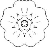 Reizende Friedensmohnblumen-Blumenzeichnung lizenzfreie abbildung Reizende Friedensmohnblumen-Blumenzeichnung lizenzfreie abbildung