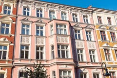 Reizende wieder hergestellte alte Häuser in Berlin stockfotografie Reizende wieder hergestellte alte Häuser in Berlin stockfotografie