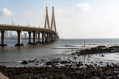 Relação do mar de Bandra - de Worli fotos de stock royalty free Relação do mar de Bandra - de Worli fotos de stock royalty free