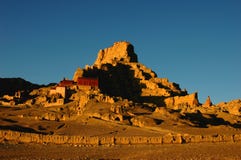 Relics Of An Ancient Castle,Tibet Stock Photos