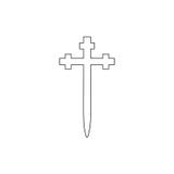 Religia symbol, Aaronic rozkazu konturu kościelna ikona Element religia symbolu ilustracja Znaki i symbol ikona mogą używać royalty ilustracja Religia symbol, Aaronic rozkazu konturu kościelna ikona Element religia symbolu ilustracja Znaki i symbol ikona mogą używać royalty ilustracja