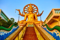 Religion, Thailand Wat Phra Yai, großer Buddha-Tempel bei Samui stockbilder Religion, Thailand Wat Phra Yai, großer Buddha-Tempel bei Samui stockbilder