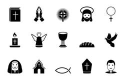 Religionsikonensatz stock abbildung Religionsikonensatz stock abbildung