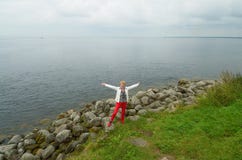Remblai du golfe de Finlande photographie stock libre de droits Remblai du golfe de Finlande photographie stock libre de droits