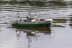 Remote-control scale ship at competitions. stock images Remote-control scale ship at competitions. stock images