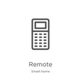remote icon vector from smart home collection. Thin line remote outline icon vector illustration. Outline, thin line remote icon royalty free illustration remote icon vector from smart home collection. Thin line remote outline icon vector illustration. Outline, thin line remote icon royalty free illustration