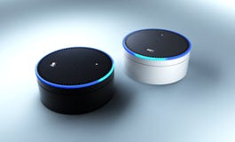 3d rendering of Amazon Echo voice recognition system Royalty Free Stock Photo 3d rendering of Amazon Echo voice recognition system Royalty Free Stock Photo