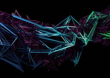 Rendu 3D abstrait de forme polygonale illustration libre de droits Rendu 3D abstrait de forme polygonale illustration libre de droits