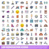 100 renovation icons set, cartoon style. 100 renovation icons set. Cartoon illustration of 100 renovation vector icons isolated on white background vector illustration 100 renovation icons set, cartoon style. 100 renovation icons set. Cartoon illustration of 100 renovation vector icons isolated on white background vector illustration
