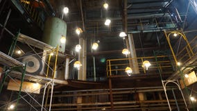 Renovation of a sugar factory becomes art and cultural park stock photos Renovation of a sugar factory becomes art and cultural park stock photos