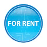 For Rent floral blue round button vector illustration For Rent floral blue round button vector illustration