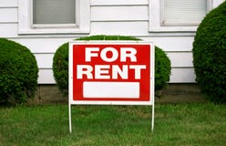 FOR RENT sign
