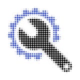 Repair Tools Halftone Dotted Icon stock illustration Repair Tools Halftone Dotted Icon stock illustration