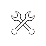 Repair, wrenches outline icon. Can be used for web, logo, mobile app, UI, UX stock illustration Repair, wrenches outline icon. Can be used for web, logo, mobile app, UI, UX stock illustration