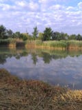Replection облака на воде стоковое изображение rf Replection облака на воде стоковое изображение rf