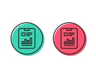 Report document line icon. Analysis Chart. Vector royalty free illustration Report document line icon. Analysis Chart. Vector royalty free illustration