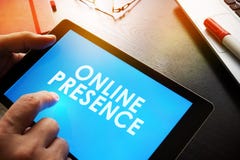 Report about Online Presence. stock photos Report about Online Presence. stock photos