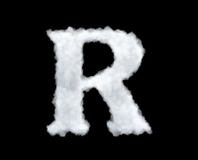 representación 3d de la letra blanca gruesa de la nube ‘R ‘en fondo negro ilustración del vector representación 3d de la letra blanca gruesa de la nube ‘R ‘en fondo negro ilustración del vector
