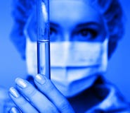 Researcher In The Laboratory Stock Image