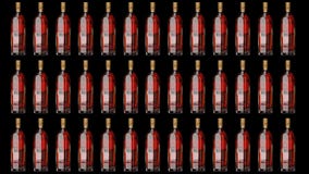 Reserve van het Etiket van Johnnie Walker de Gouden Geanimeerde fles vector illustratie Reserve van het Etiket van Johnnie Walker de Gouden Geanimeerde fles vector illustratie