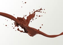 Respingo abstrato do chocolate ilustração do vetor Respingo abstrato do chocolate ilustração do vetor