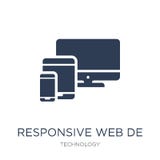 Responsive Web Design icon. Trendy flat vector Responsive Web De royalty free illustration Responsive Web Design icon. Trendy flat vector Responsive Web De royalty free illustration