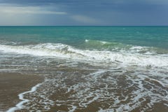A ressaca do mar fotografia de stock A ressaca do mar fotografia de stock
