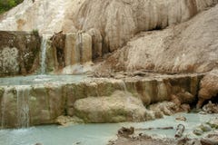 Ressort de l'eau thermique de Bagni San Filippo images stock Ressort de l'eau thermique de Bagni San Filippo images stock