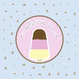 Restauracyjnej lody menu pokrywy projekta wektorowy szablon Zdjęcia Stock Restauracyjnej lody menu pokrywy projekta wektorowy szablon Zdjęcia Stock