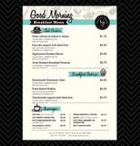 Restaurant Breakfast menu design Template layout