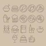 Restaurant Icon Set royalty free illustration Restaurant Icon Set royalty free illustration