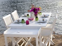 Restaurant Table Royalty Free Stock Photography Restaurant Table Royalty Free Stock Photography