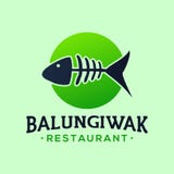 Restaurante simple Logo Vector Design de lujo stock de ilustración Restaurante simple Logo Vector Design de lujo stock de ilustración