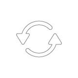 Restaure o recargue para girar el icono del esquema Las muestras y los s?mbolos se pueden utilizar para la web, logotipo, app m?v libre illustration Restaure o recargue para girar el icono del esquema Las muestras y los s?mbolos se pueden utilizar para la web, logotipo, app m?v libre illustration