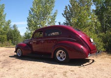 Restored Classic Red Coupe Royalty Free Stock Images Restored Classic Red Coupe Royalty Free Stock Images