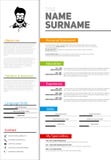 Resume Minimalist CV, Resume template with simple design, compan Royalty Free Stock Photography Resume Minimalist CV, Resume template with simple design, compan Royalty Free Stock Photography