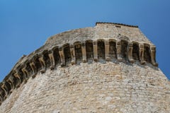 Resztki stary wierza forteca ściana w Dubrovnik fotografia royalty free Resztki stary wierza forteca ściana w Dubrovnik fotografia royalty free