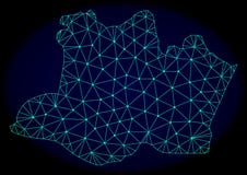 Rete poligonale Mesh Vector Abstract Map dello stato dell'Amazonas illustrazione vettoriale Rete poligonale Mesh Vector Abstract Map dello stato dell'Amazonas illustrazione vettoriale